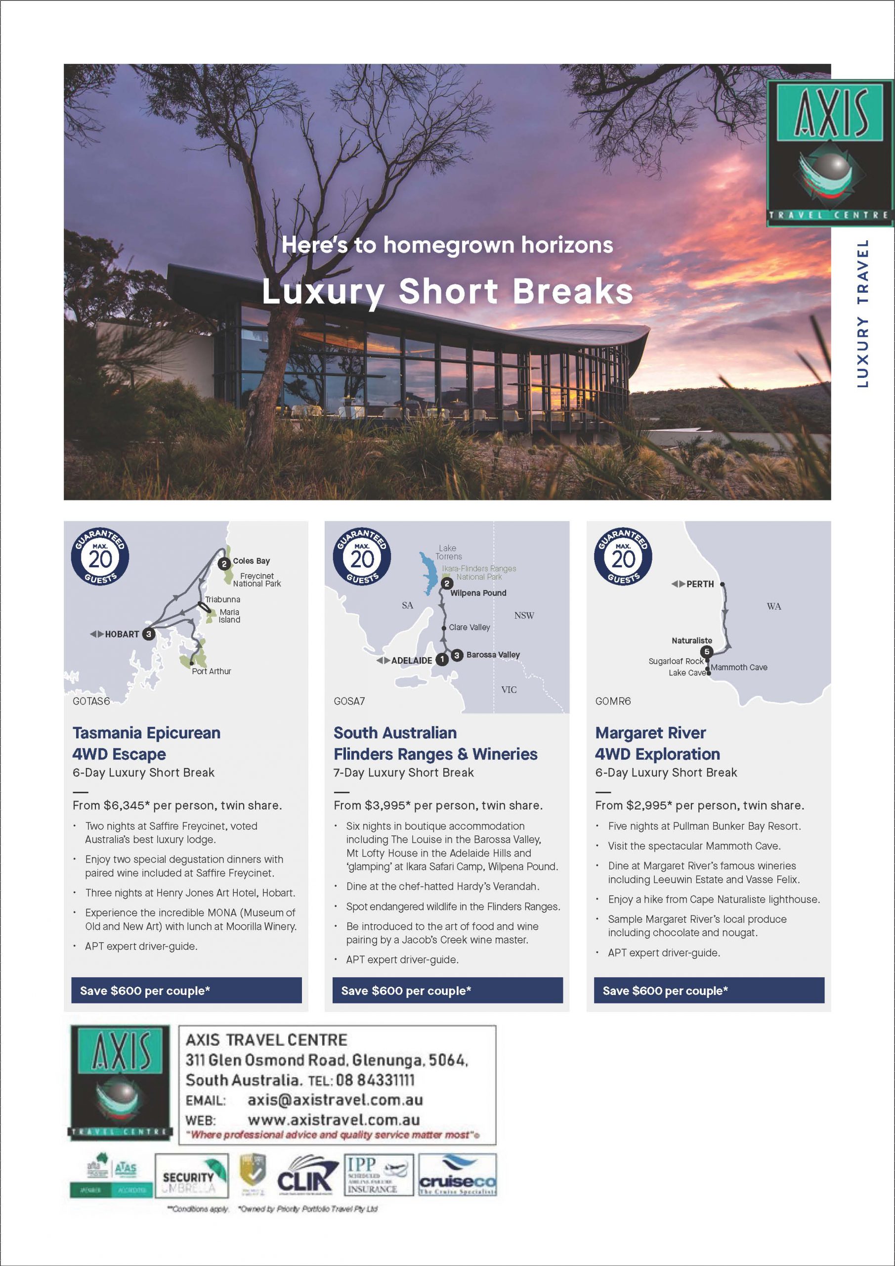 Package Specials Axis Travel Centre